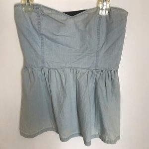 Jean Tube Top